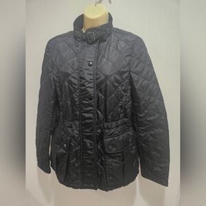 Coach- Black Quilted Women's Jacket S Lightweight.
